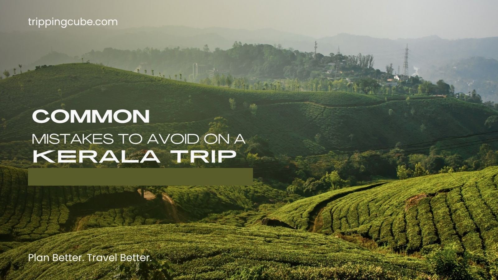 A scenic Kerala landscape with lush green hills, representing Kerala trip mistakes to avoid and practical travel planning tips.
