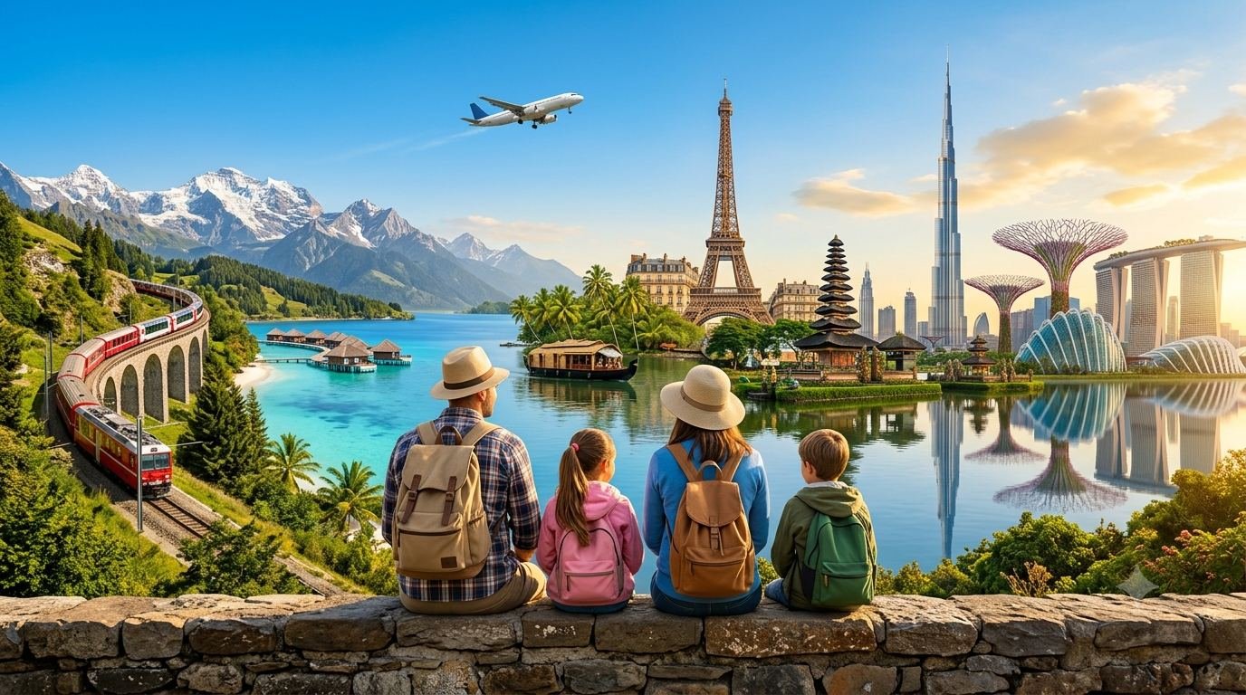 Top family travel destinations featuring iconic places around the world for an unforgettable family vacation