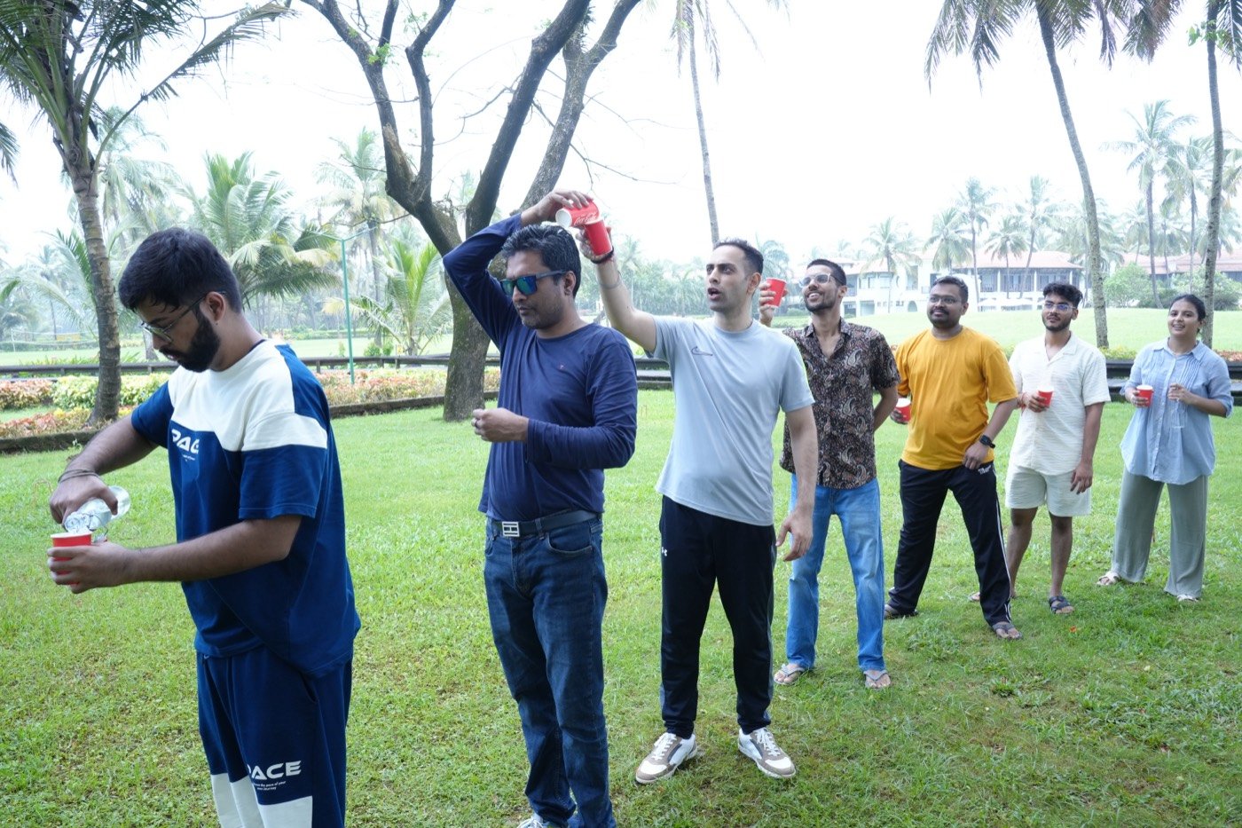 Team-building on a corporate trip
