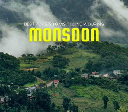 Best Places to Visit in India During Monsoon featuring lush green hills and misty landscapes